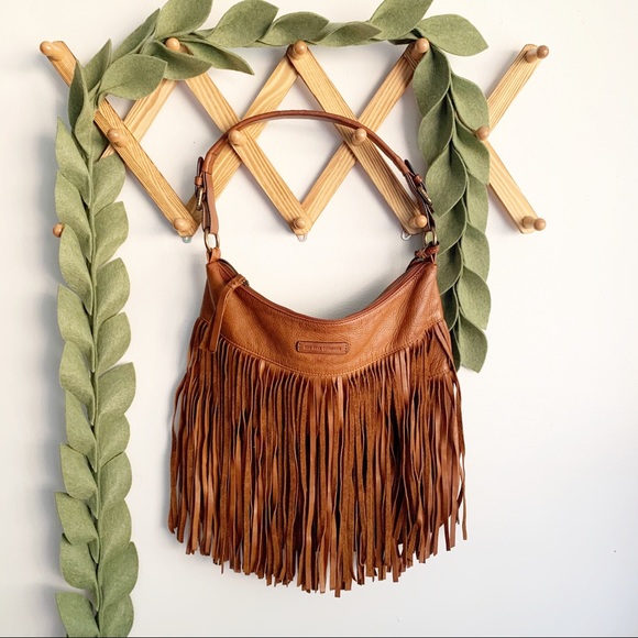 Frye Handbags - Frye Heidi Fringe Hobo Bag